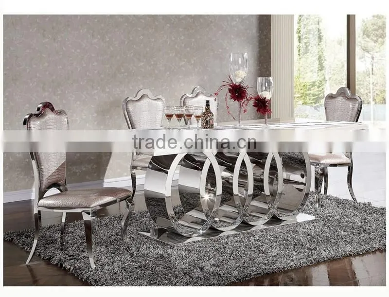 foshan shunde furniture factory price stainless steel marble top tea coffee table
