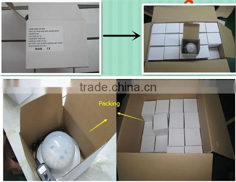 wedding events under table led rechargeable light