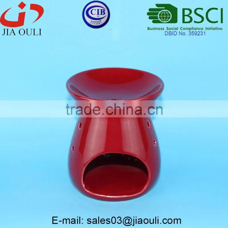 Wholesale dotted decorative fragrance burner ceramic aromatherapy oil burner