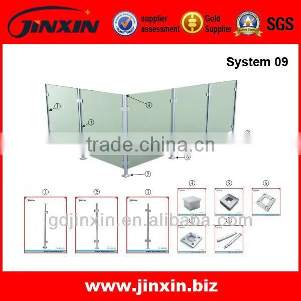 High Quality Stainless Steel Glass Railing System