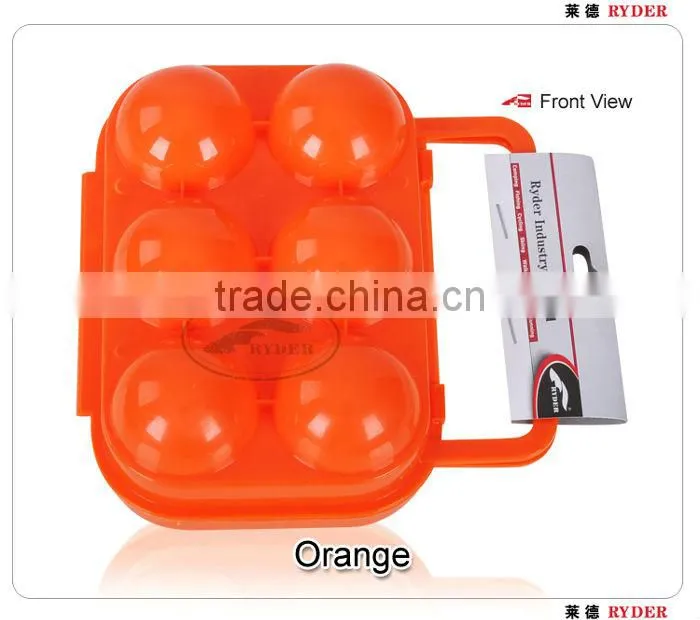 Plastic Camping 6 Egg Carrier