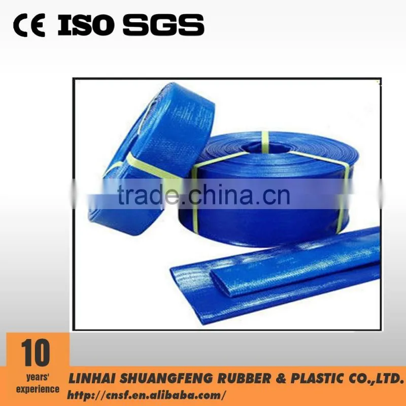 Blue Flexible Water Hose with 3 inch high pressure pvc garden hose