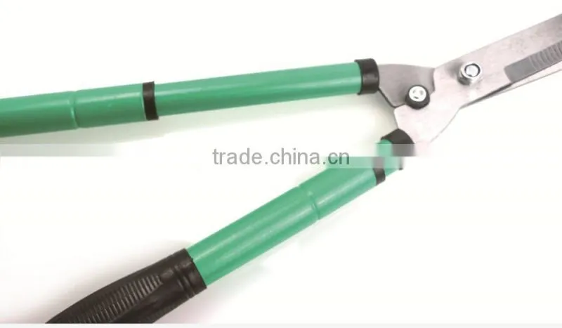BERRYLION high carbon steel super light telescopic hedge shear with rubber handle