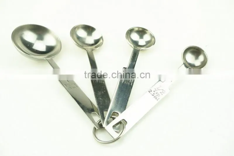 42142 4pcs Stainless Steel Nesting Measuring Cups and Spoons Set