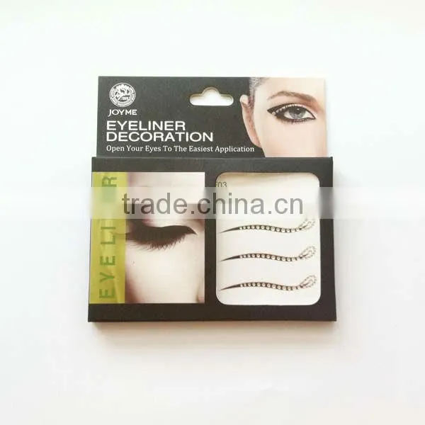Silvery Temporary Eyeliner Tattoo Sticker