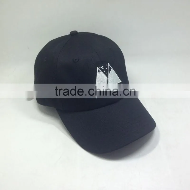 Custom Color Black Cap With Embroidery Logo Good Quality