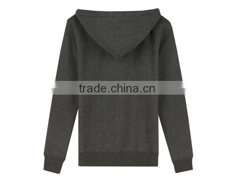 No Pockets Plain Slim Fit Wholesale Zip Hoodies