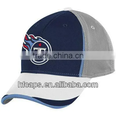 2013 men fashion navy blue and gray 3D embroidery 6 panel custom baseball cap and hat