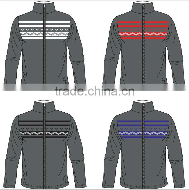 Merino wool zip cardigan men's sweater