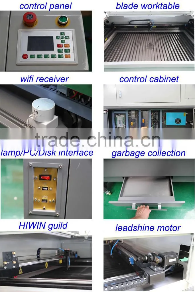 Factory Supply cheap rubber stamp wood laser engraving machine MC1390