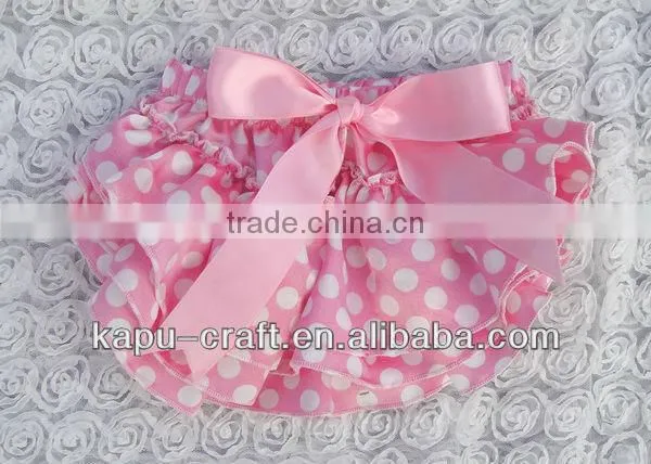 wholesale children stain underwear ruffle panties baby panties bloomer Rand baby clothes with bow
