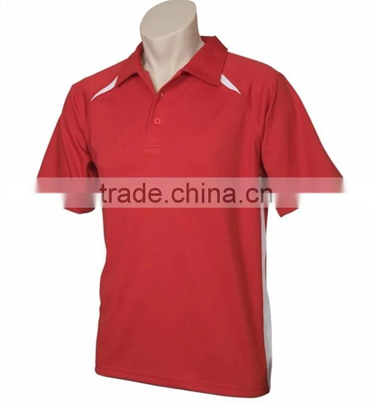 OEM cheap custom printed dye sublimation dri fit red polo shirts wholesale
