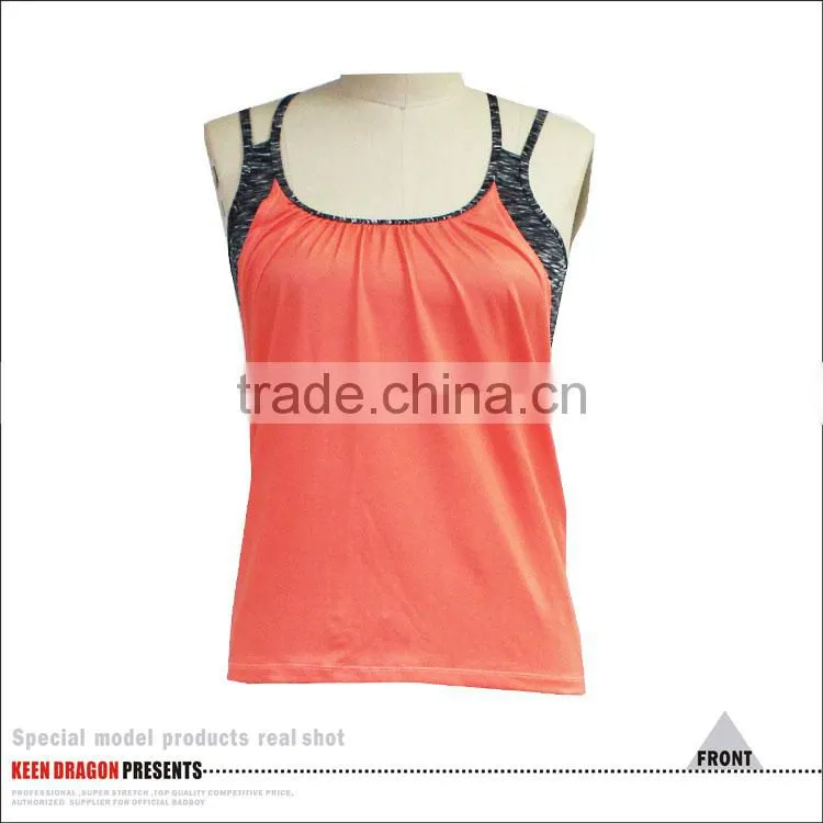 New womens fitness tank top custom sexy sports bra & vest