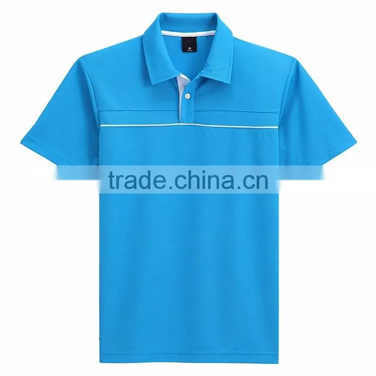 Bulk new design fashion 100% polyester dry fit custom mens polo shirt