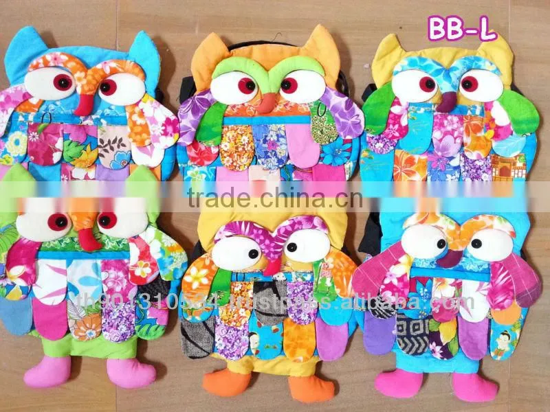 Hill Tribe shoulder bag Patchwork Fabric OWL