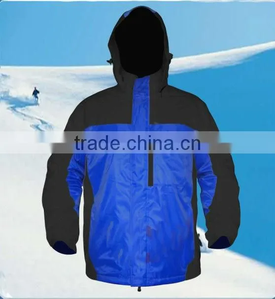 Sports jacket custom design, 2013 new fashionable winter sports jackets with hood unisex, high quality stylish sports jacket