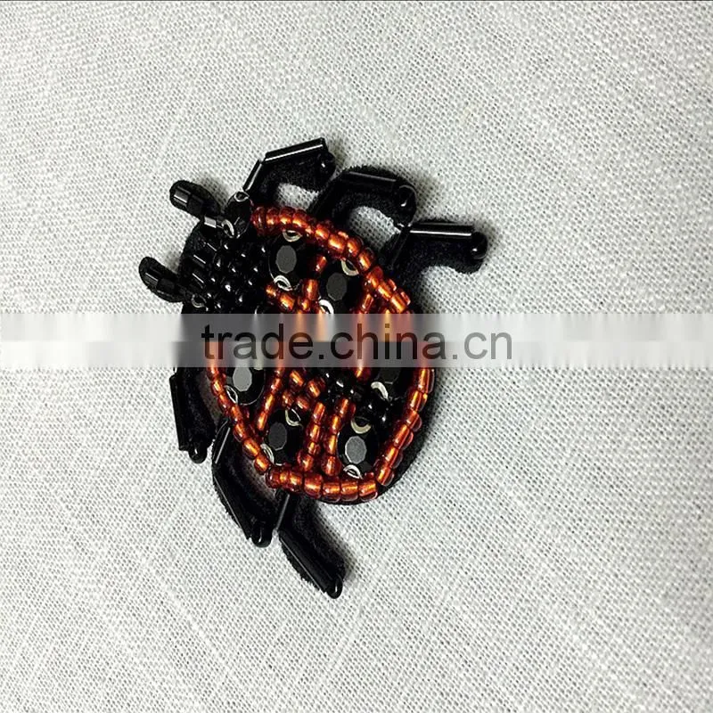 High quality rhinestone beaded Pineapple Hawaiian Tropical Fruit Plant Beaded Iron On Applique Patch