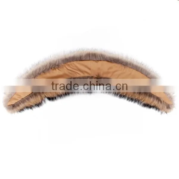 Genuine quality raccoon fur hood for coats / hooded raccoon fur