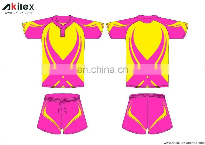 2016 Customized stylist sublimaiton rugby jersey