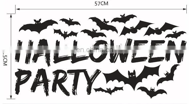 Halloween Theme Bats Window/Wall Sticker Halloween Decoration Home Decoration