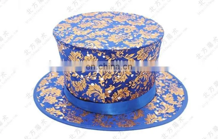 Magic Tricks hat folding Magician's Hat magic hat golden Party Magic