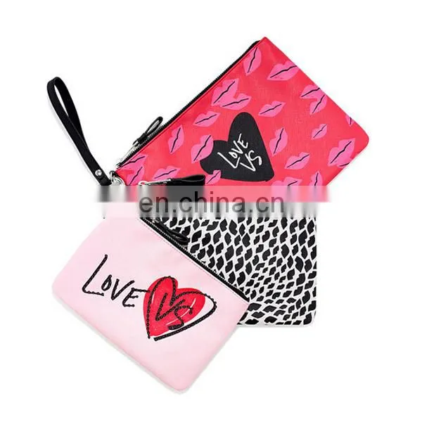 wholesale high quality clear plastic zipper cosmetic bags