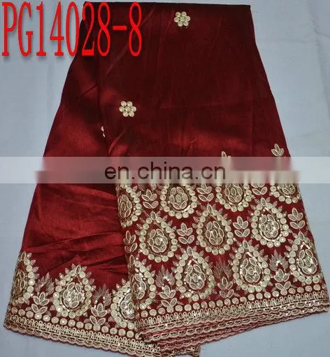 top quality fashion new design embroidery george fabric for dress(PG14028)