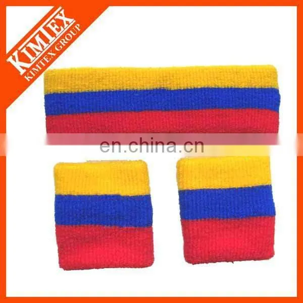 Sport cutomized colorful wristband sports cotton