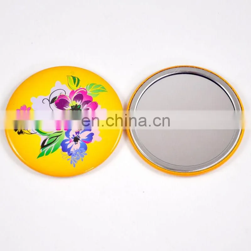 OEM factory -Promotional tinplate pocket mirror