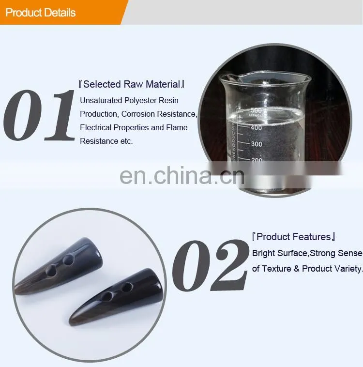 2 Hole Polyester Coat Toggle Horn Buttons BP40519