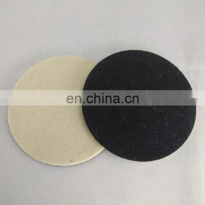 3-7 inch flocking wool felt polishing wheel high density self adhesive glass polishing pad felt wheel grinding disc