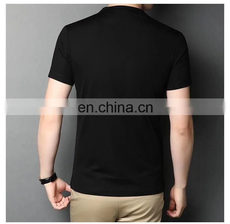 New design cotton v neck shirt and polo t shirt man