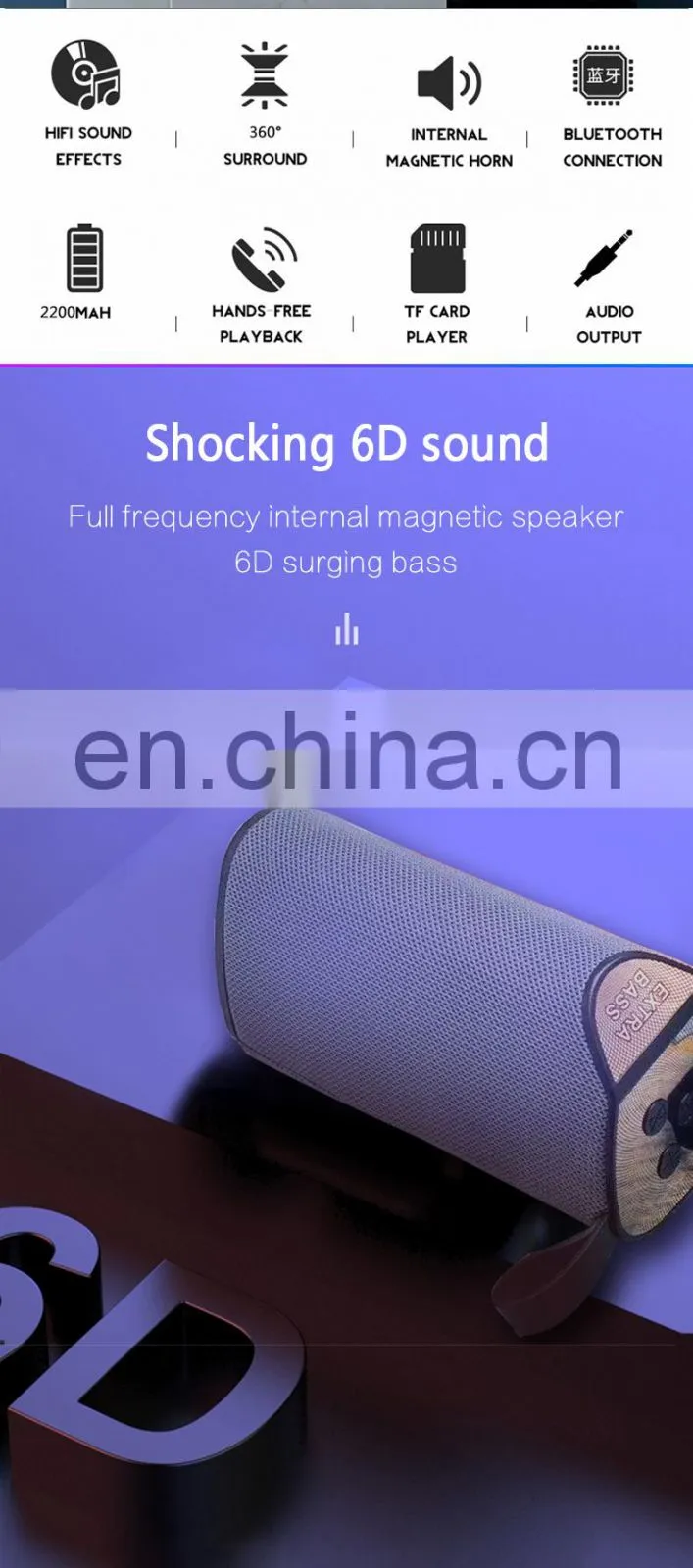 2020 Hot Wholesale Portable Speaker Box Hifi For Mobile Phone/Computer Wireless Waterproof Mini Home Speaker