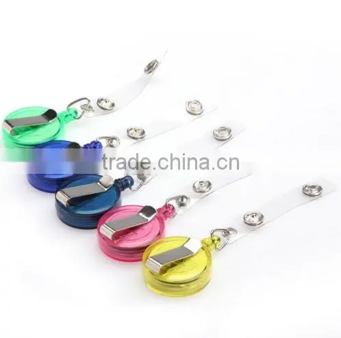 Mouse over image to zoom Details about Retractable Reel Recoil ID Badge Lanyard Tag Key Card Holder Belt Clip