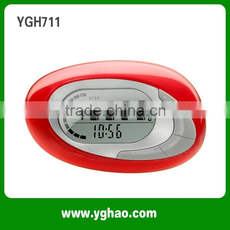 China Supplier Best Large LCD Dispaly 3D Pedometer