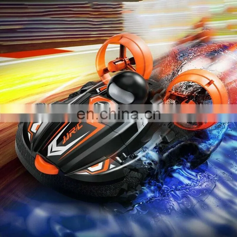 Hot JJRC Q86 2.4G 2 IN 1 Amphibious Drift Car Remote Control Hovercraft Speed Boat RC Stunt Car for Kid Boys Christmas Toys