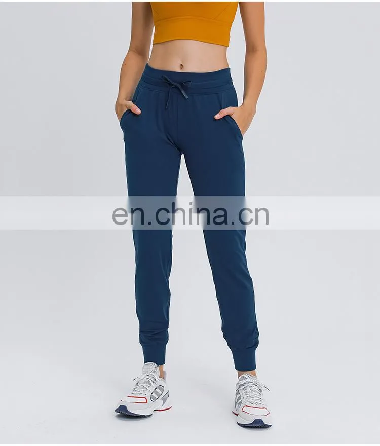 1 pcs MOQ custom logo New arrival super good quality women workout running gym yoga training jogger pants