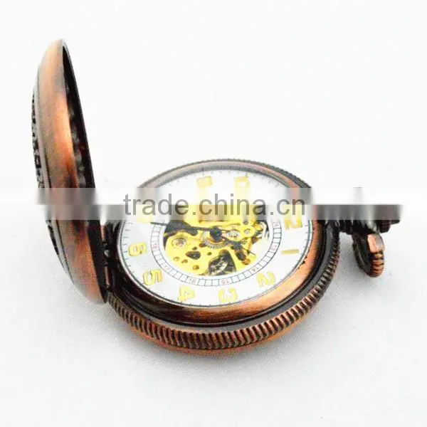 skeleton automatic mechanical watch wholesale pocket watch