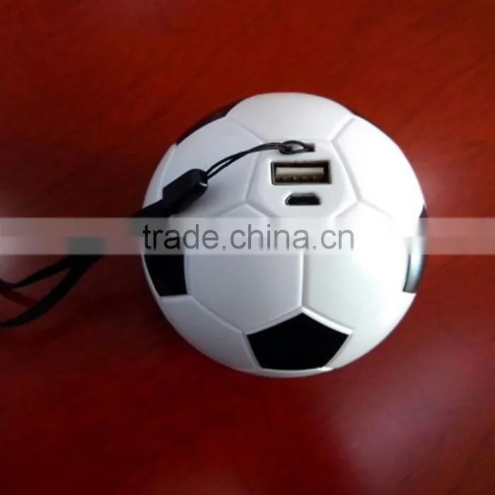 Football shape 2600mAh power bank mobile portable charger for phone