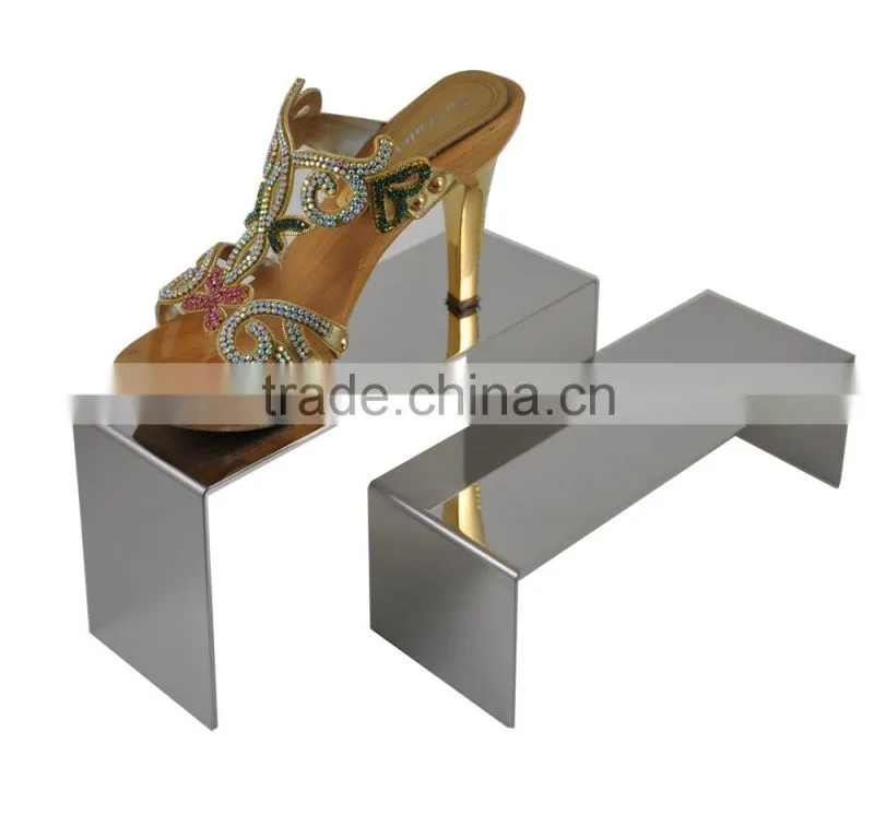 Gold Shoe Display Metal Shoe Riser Stand Shoe Stand Sandal Riser Sandal Display
