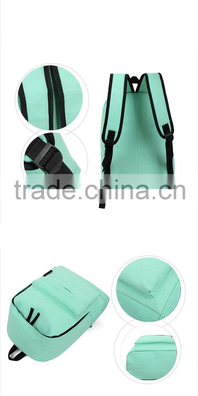 Fashion shoulder travel bag canvas hiking rucksack tactical school backpack