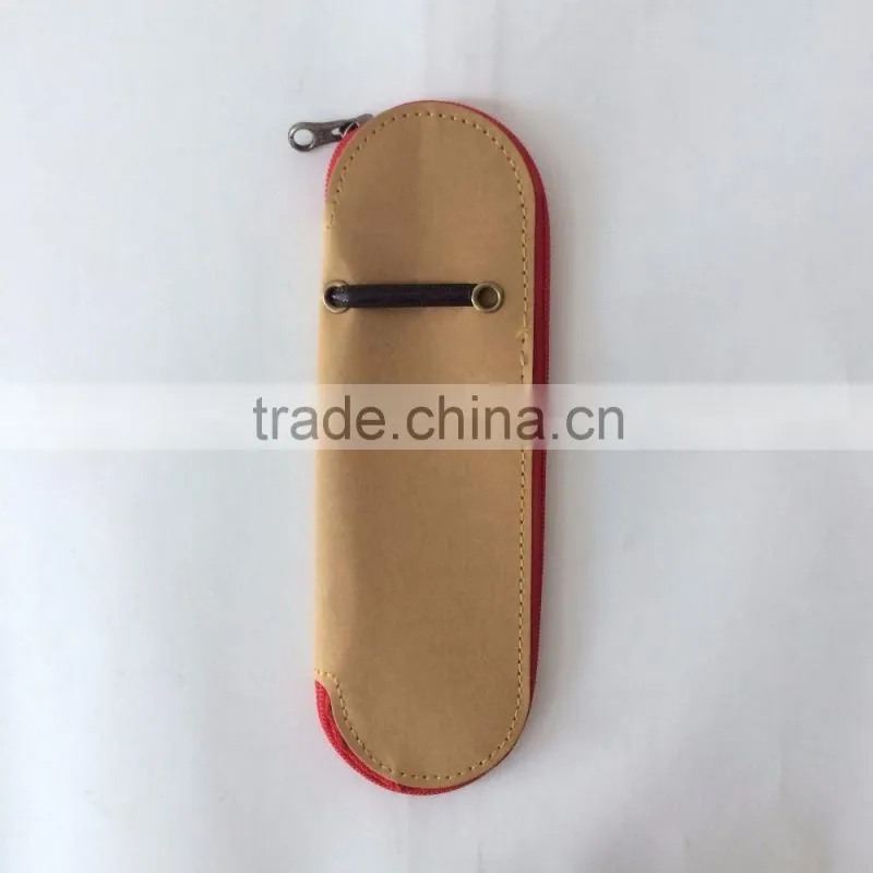 2016 fashion washable kraft paper bag pen holders