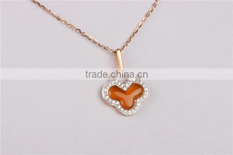 gemstone flower shape pedant OEM 925 silver pedant tree of life pendant