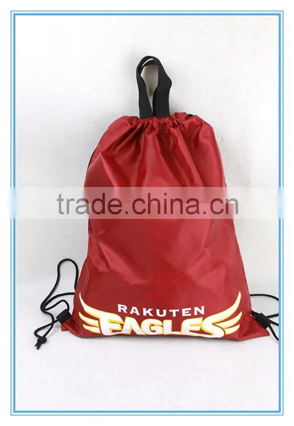 2014 wholesale nylon drawstring bag for promotion