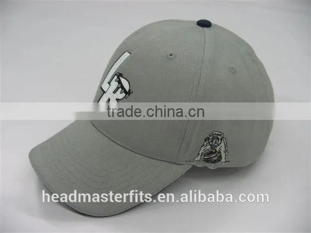 Custom embroidery baseball hats sandwich brim bill plain baseball cap