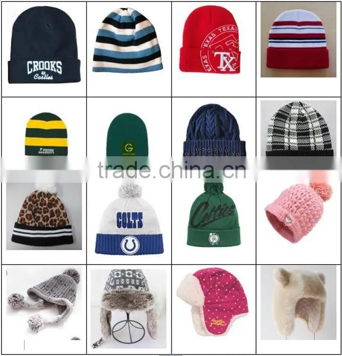 Fashion Blank for Men Knitted Beanie Hat