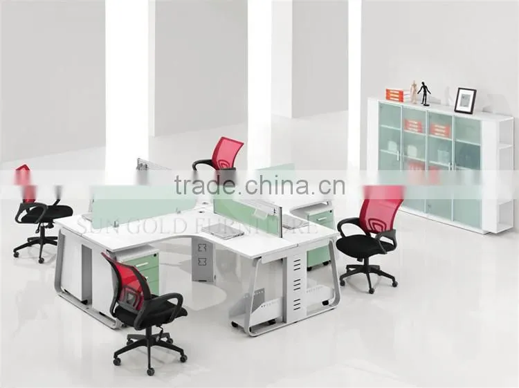 Modern office cubicles 4 person workstation desk (SZ-WSB315)