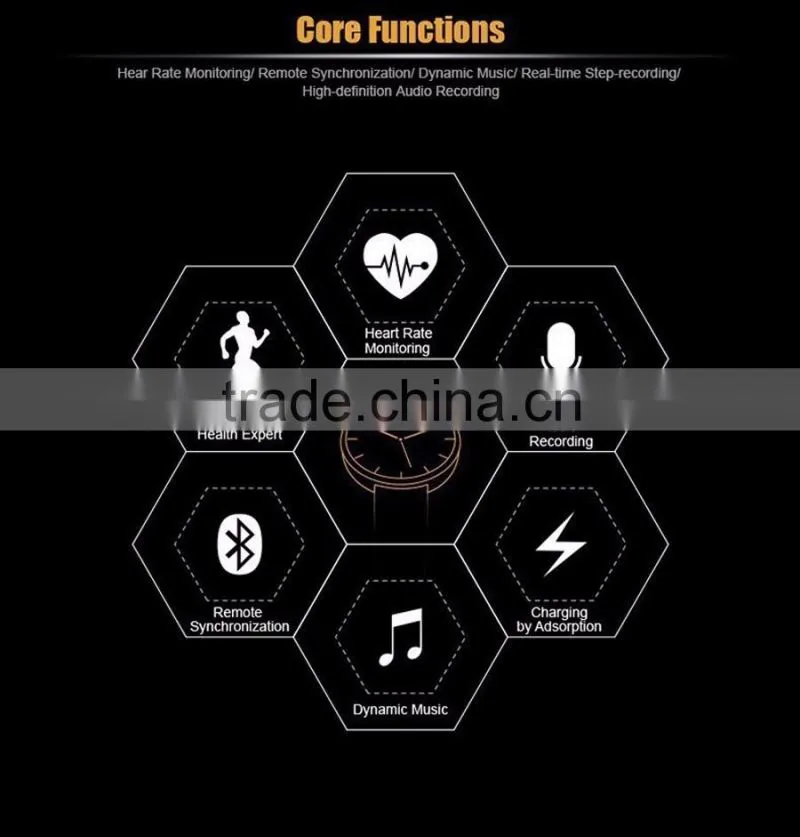 Wholesale Factory Price Bluetooth Smart Watch Heart Rate Monitor Wristband for Smartphone