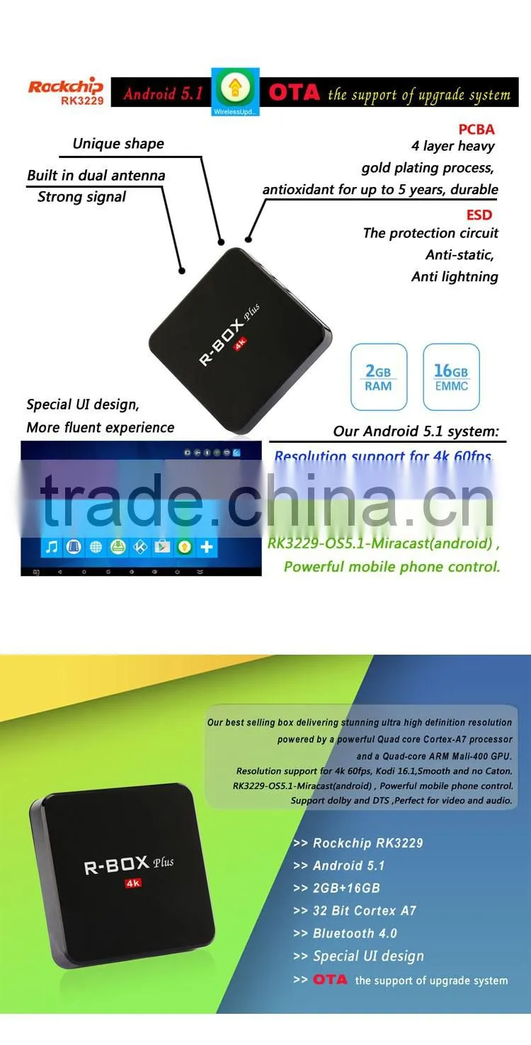 2016 cheapest M8S M8 kodi google play store android tv box, android 5.1 M9 M8 h.264 h.265 ott tv box