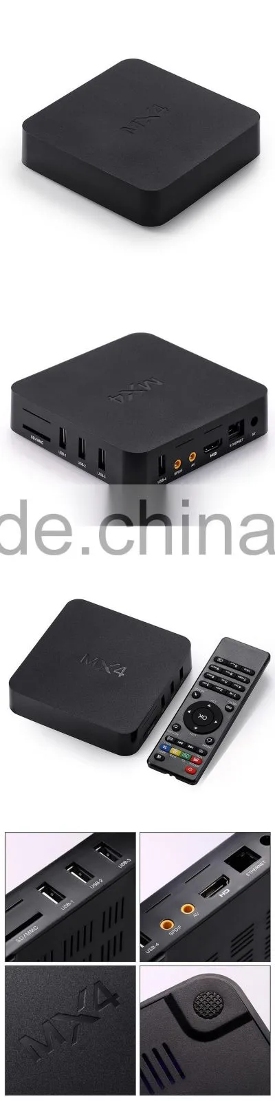 MX4 28nm quad core rockchip rk3229 4K android 4.4 box